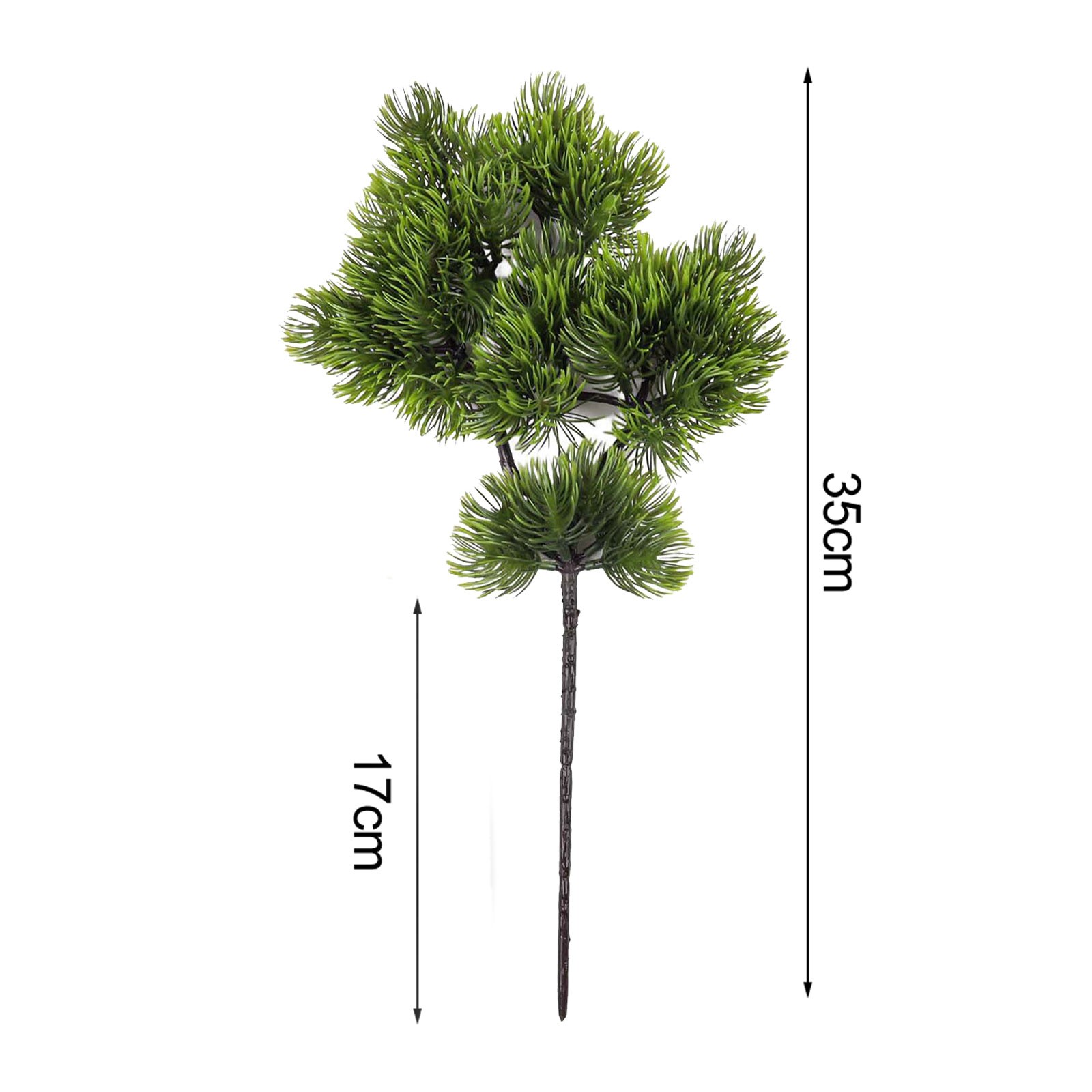Realistic 35cm Artificial Pine Branches for Interior Decoration and Events