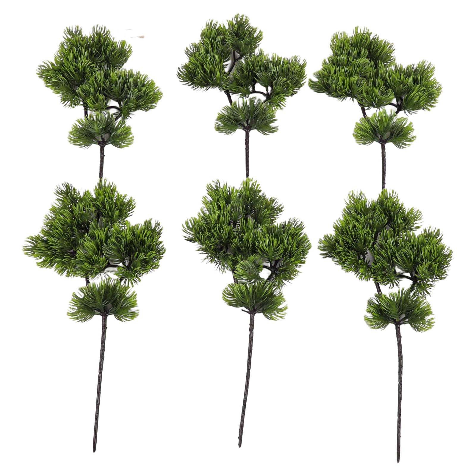 Realistic 35cm Artificial Pine Branches for Interior Decoration and Events