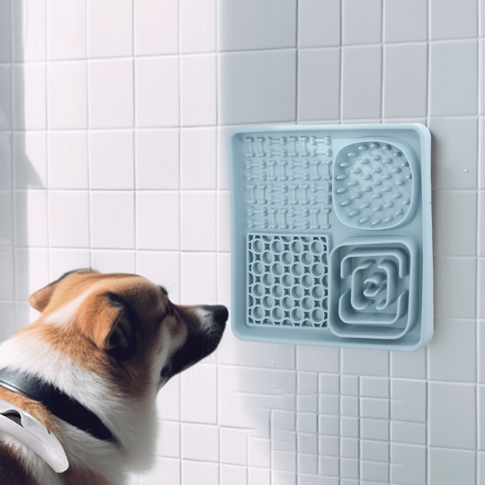Feeding Solution Pet Licking Mat Easy To Clean Design Fixed With Suction Cups - Bild 18 von 28