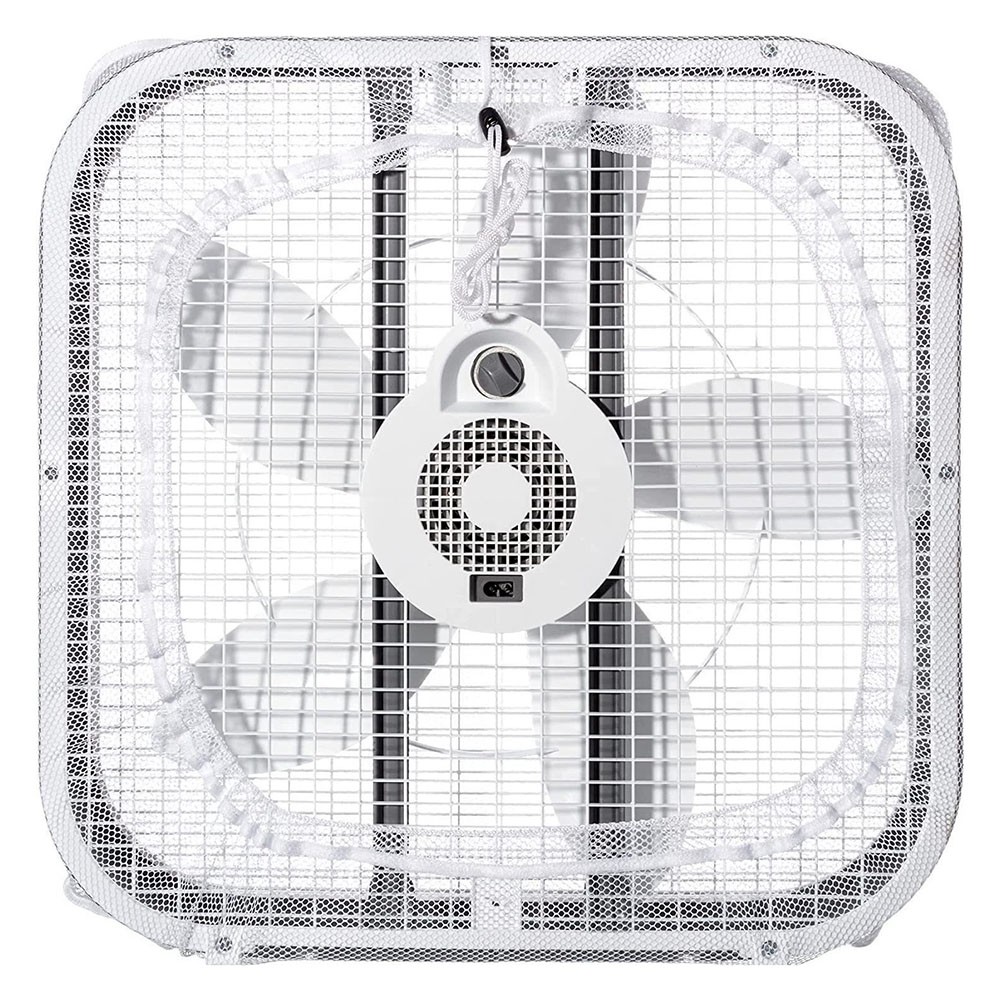 Window Fan Cover with Mesh Design Protect Little Fingers from Fan Injury