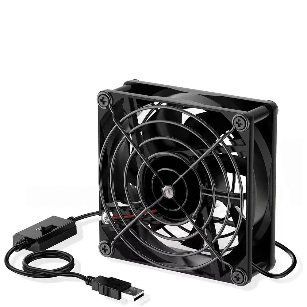 Ventilador USB con termostato digital y 3 ajustes de velocidad para uso doméstico - Imagen 10 de 16