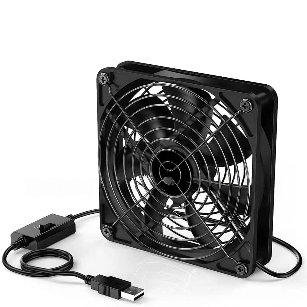 Ventilador USB con termostato digital y 3 ajustes de velocidad para uso doméstico - Imagen 16 de 16