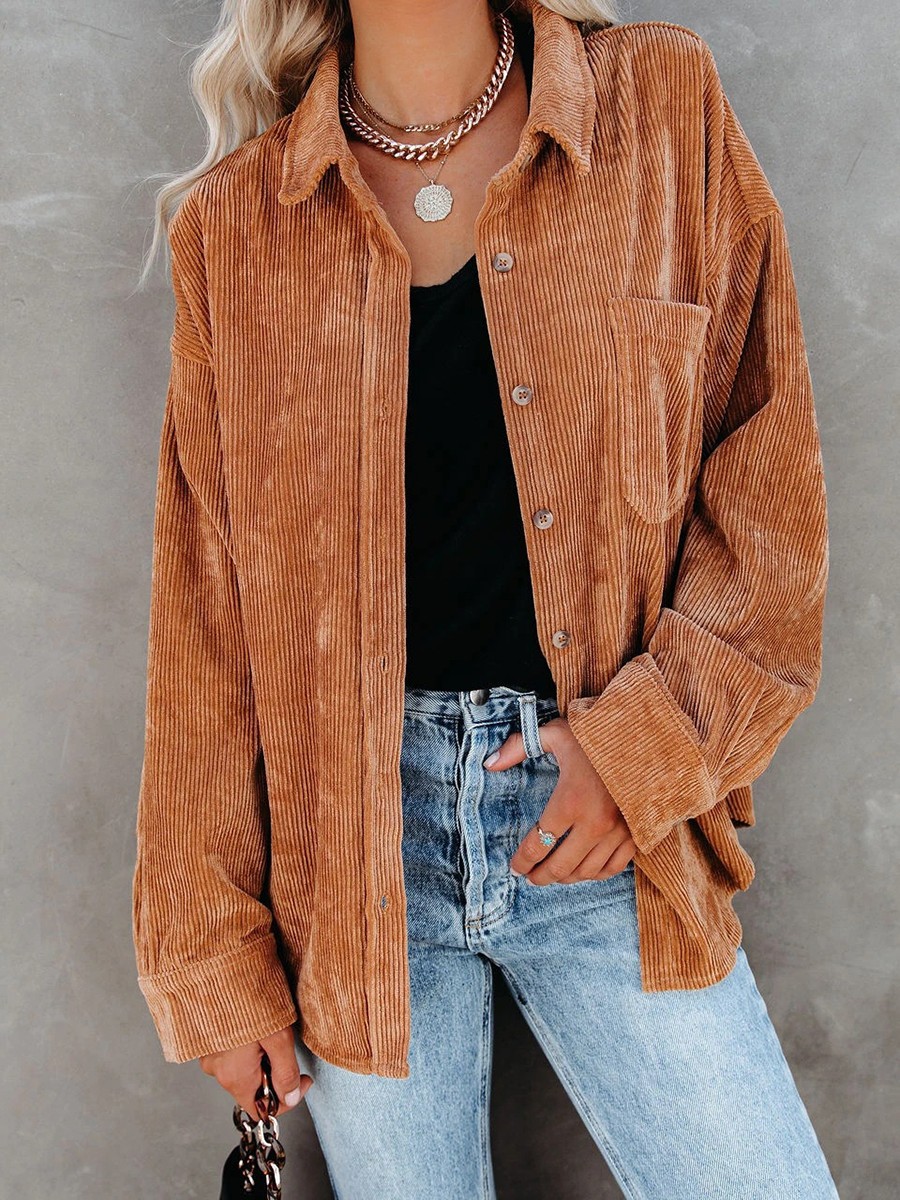 Loose Casual Shirt Spring Autumn Shirt Suitable For Autumn Polyester Shirt - Picture 62 of 72