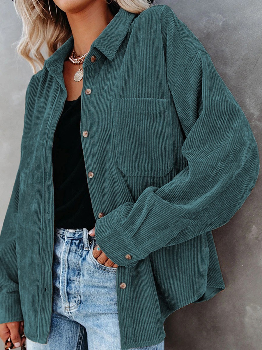 Loose Casual Shirt Spring Autumn Shirt Suitable For Autumn Polyester Shirt - Picture 37 of 72