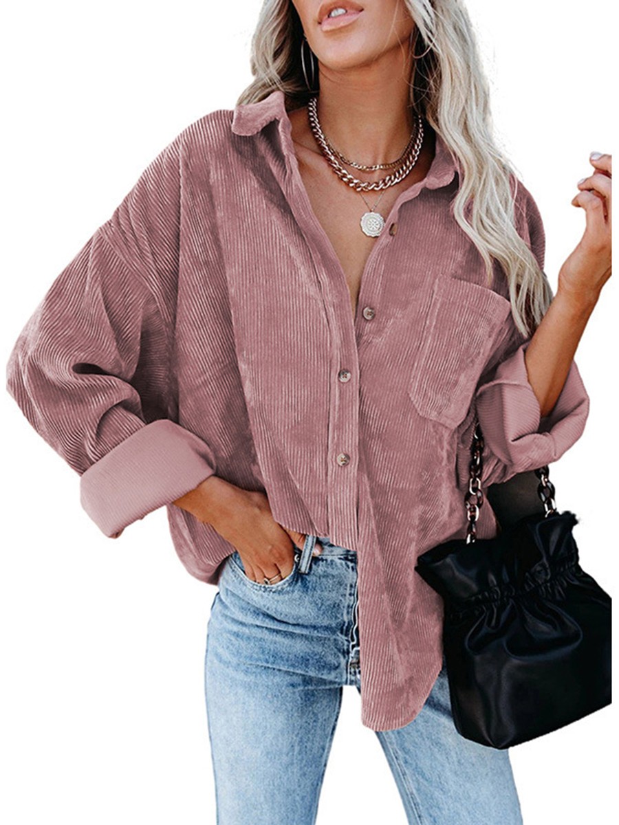 Loose Casual Shirt Spring Autumn Shirt Suitable For Autumn Polyester Shirt - Picture 33 of 72