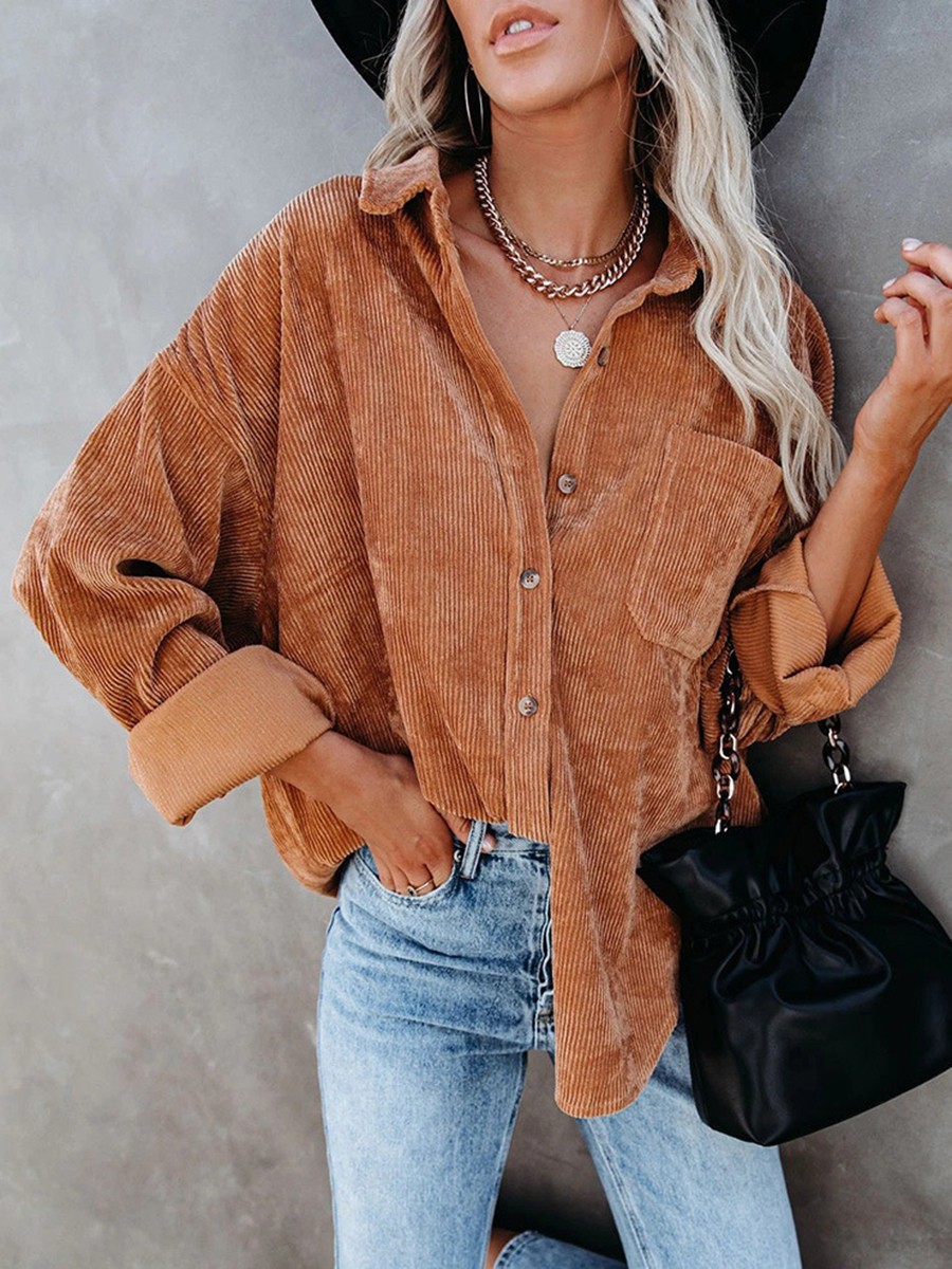 Loose Casual Shirt Spring Autumn Shirt Suitable For Autumn Polyester Shirt - Picture 63 of 72