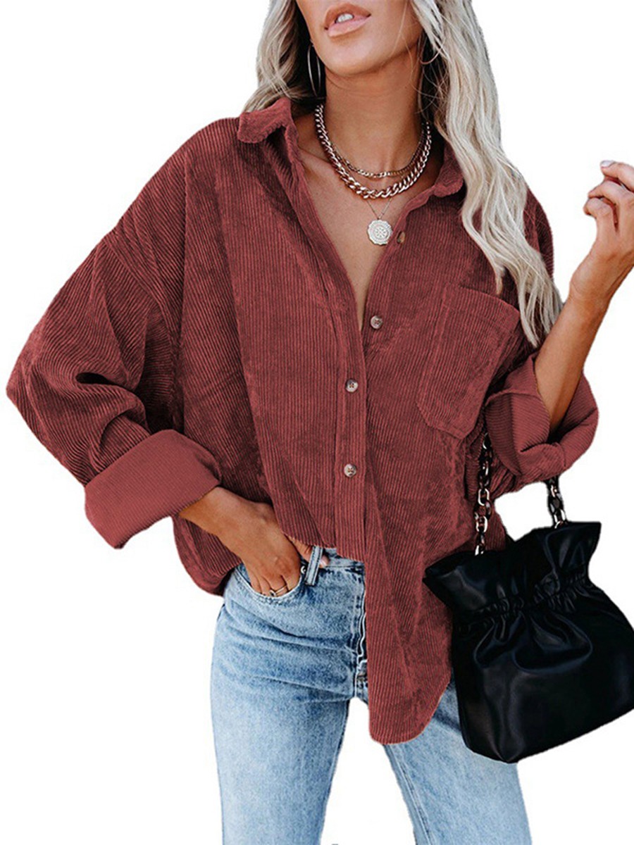 Loose Casual Shirt Spring Autumn Shirt Suitable For Autumn Polyester Shirt - Picture 49 of 72