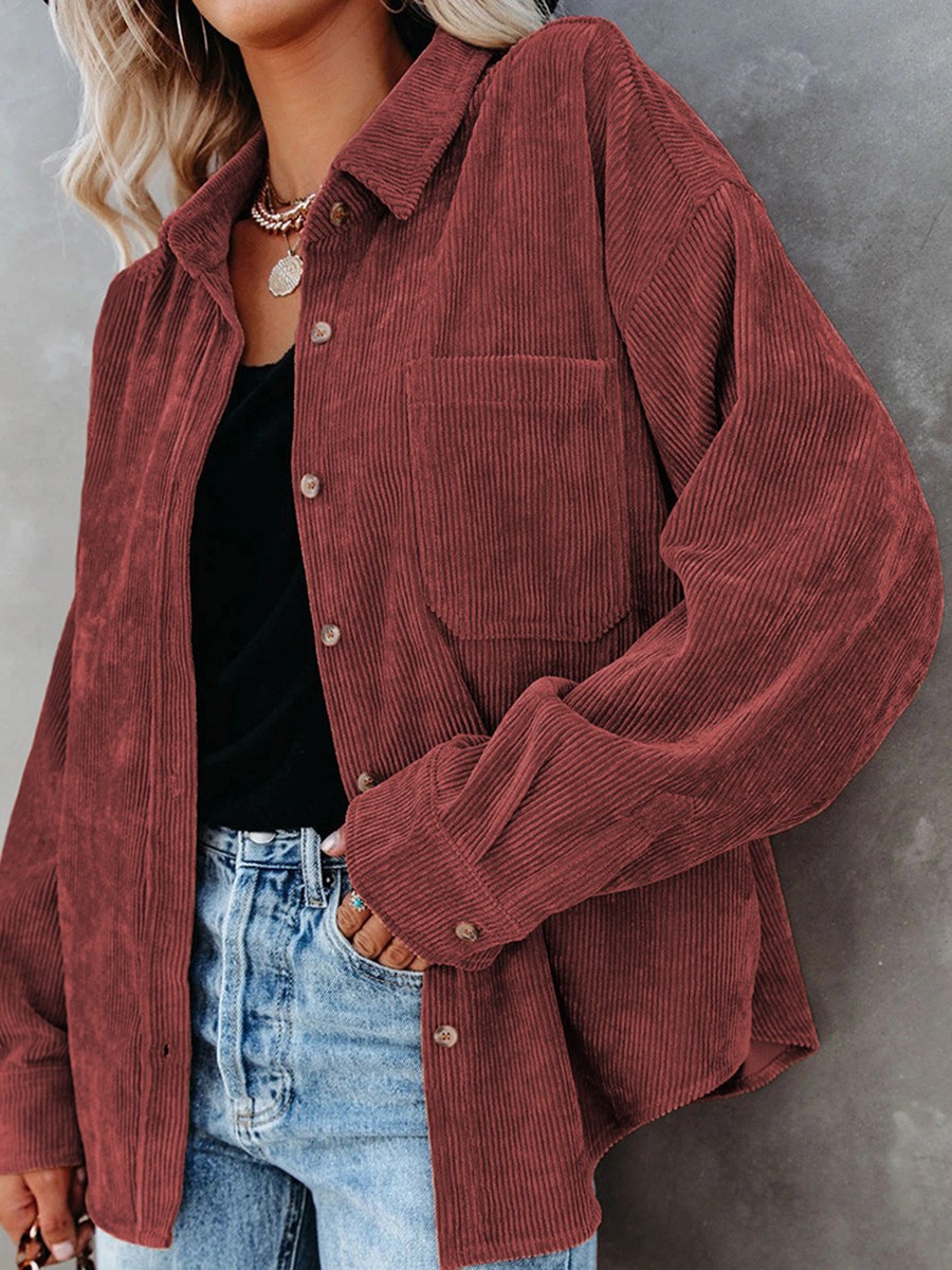 Loose Casual Shirt Spring Autumn Shirt Suitable For Autumn Polyester Shirt - Picture 50 of 72