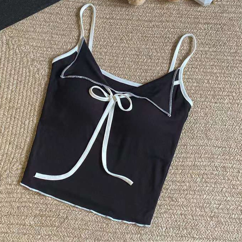 Stylish Bow Collar Vest for Women Great for Summer Activities and Relaxation - Picture 10 of 12
