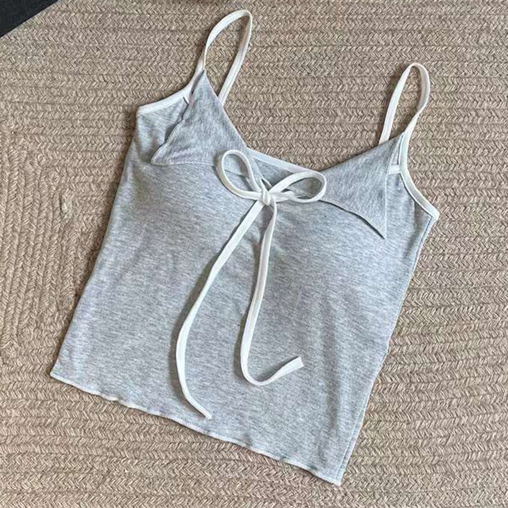 Stylish Bow Collar Vest for Women Great for Summer Activities and Relaxation - Picture 5 of 12