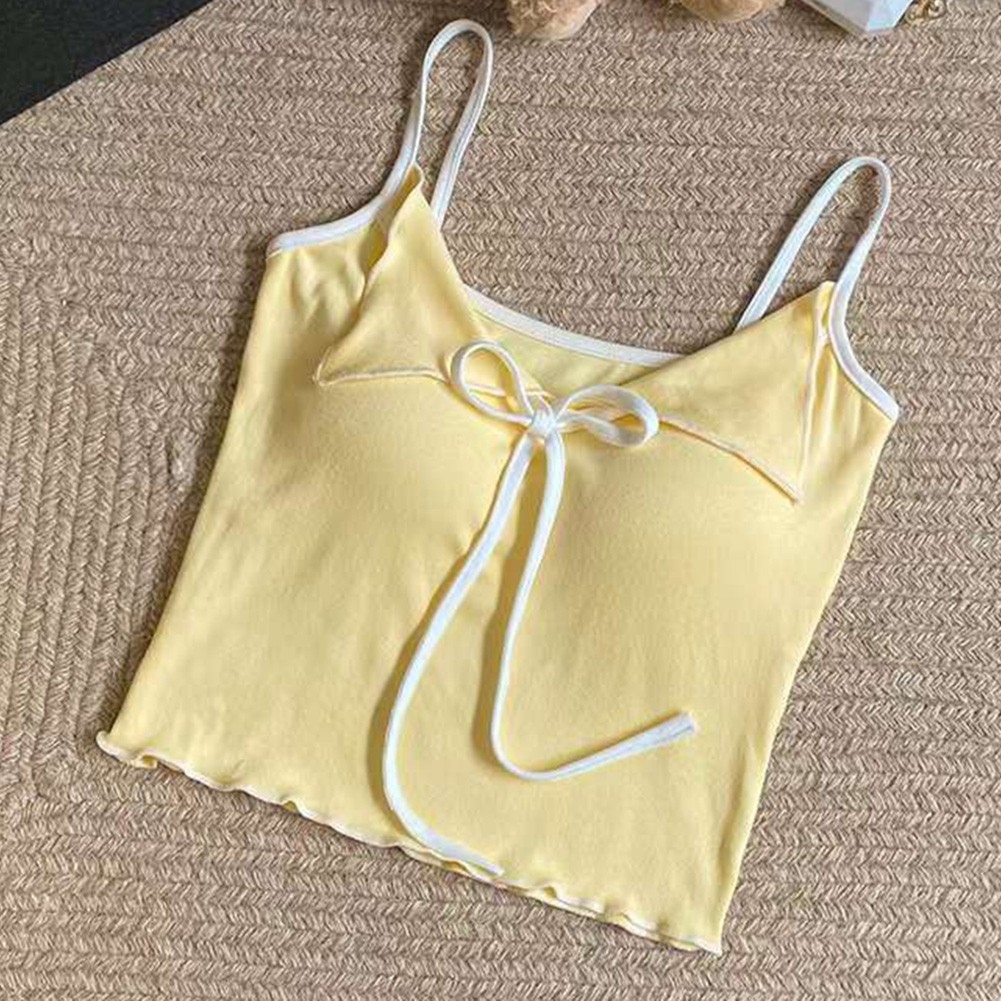 Stylish Bow Collar Vest for Women Great for Summer Activities and Relaxation - Picture 7 of 12