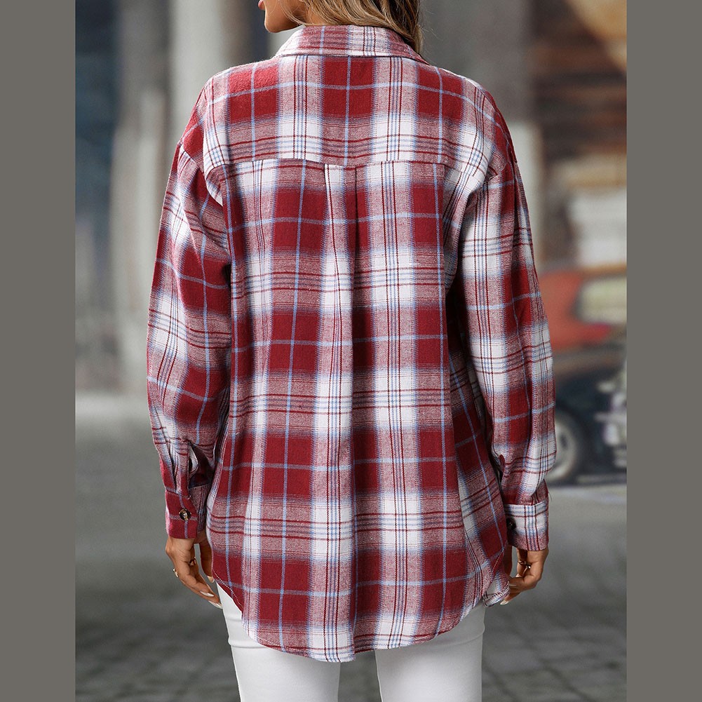 Casual Women Shirt Comfortable Fit Lapel Design Polyester Fabric Retro Look - Picture 34 of 176