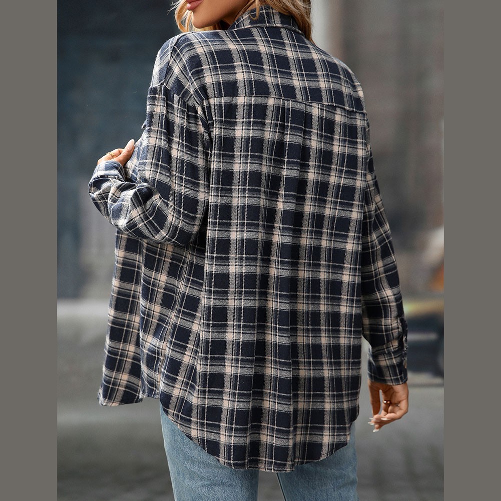 Casual Women Shirt Comfortable Fit Lapel Design Polyester Fabric Retro Look - Picture 94 of 176