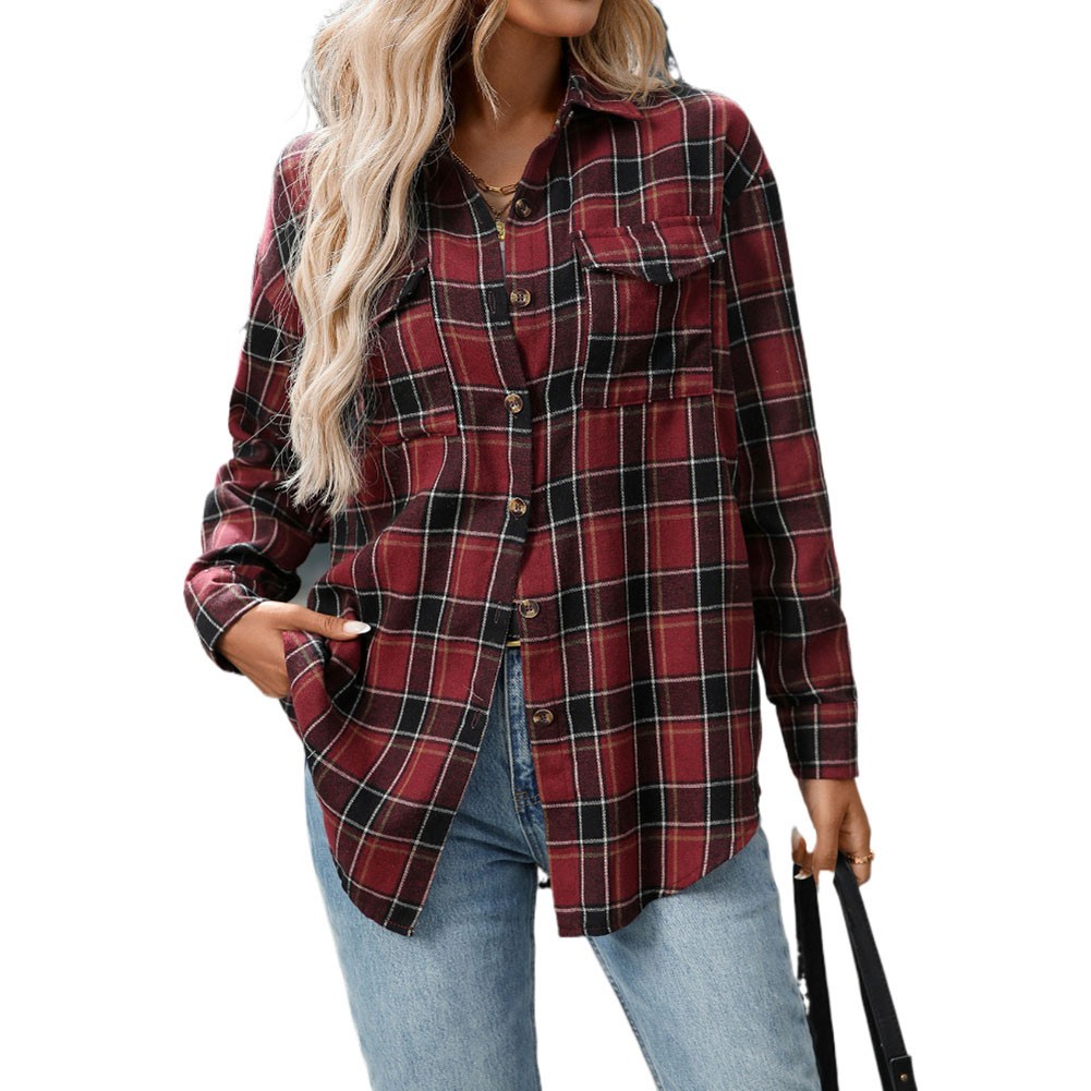 Casual Women Shirt Comfortable Fit Lapel Design Polyester Fabric Retro Look - Picture 37 of 176