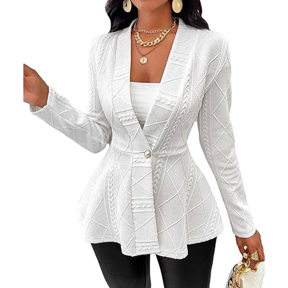 Elegant Women's Long Sleeve Jacket with Breathable Fabric for Everyday Comfort - Picture 13 of 51