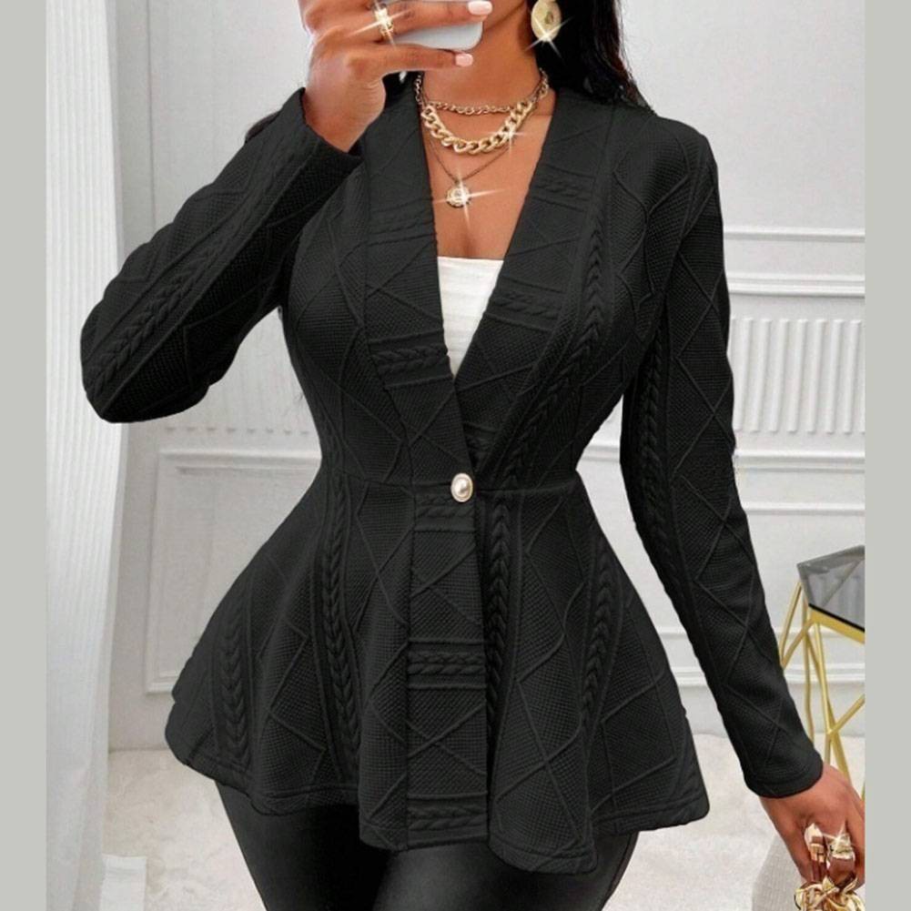 Elegant Women's Long Sleeve Jacket with Breathable Fabric for Everyday Comfort - Picture 18 of 51