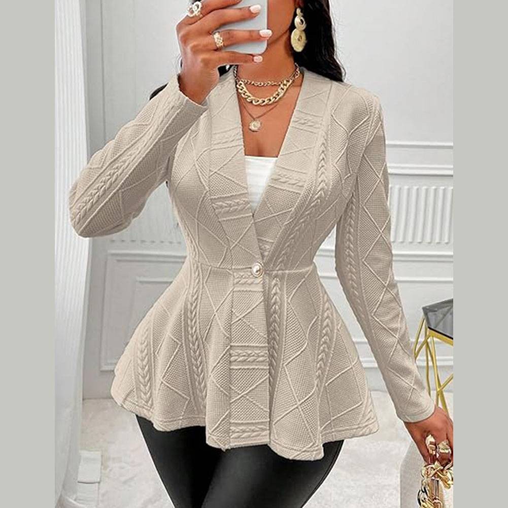 Elegant Women's Long Sleeve Jacket with Breathable Fabric for Everyday Comfort - Picture 23 of 51