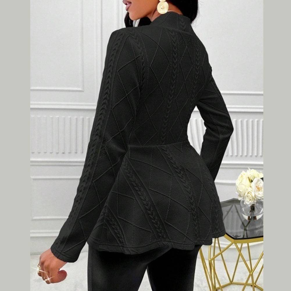 Elegant Women's Long Sleeve Jacket with Breathable Fabric for Everyday Comfort - Picture 21 of 51