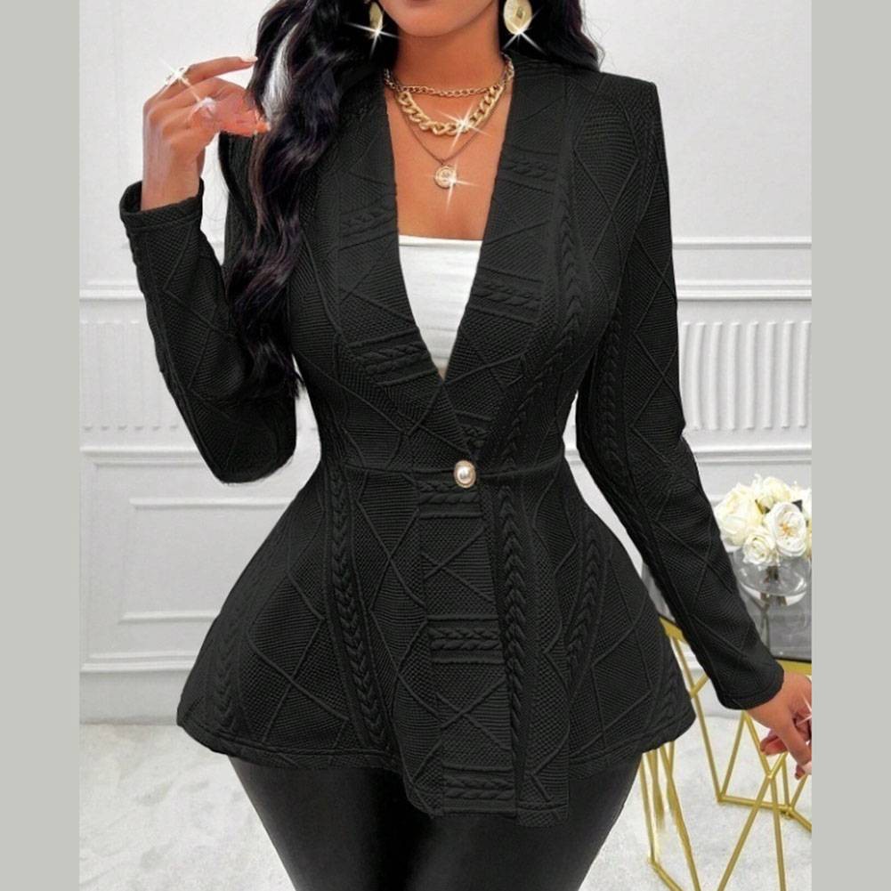 Elegant Women's Long Sleeve Jacket with Breathable Fabric for Everyday Comfort - Picture 17 of 51