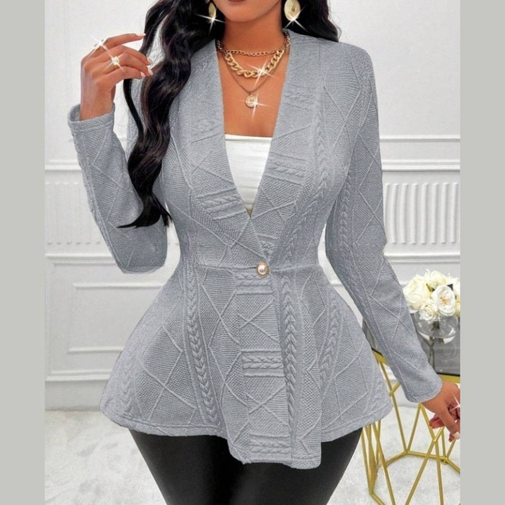 Elegant Women's Long Sleeve Jacket with Breathable Fabric for Everyday Comfort - Picture 39 of 51