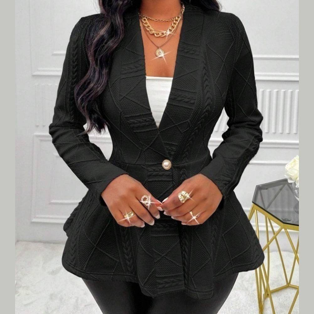 Elegant Women's Long Sleeve Jacket with Breathable Fabric for Everyday Comfort - Picture 20 of 51