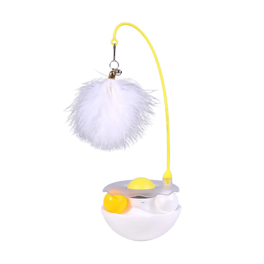Juguete teaser 360 grados para gatos con hierba gatera y pluma para gatos activos - Imagen 20 de 20