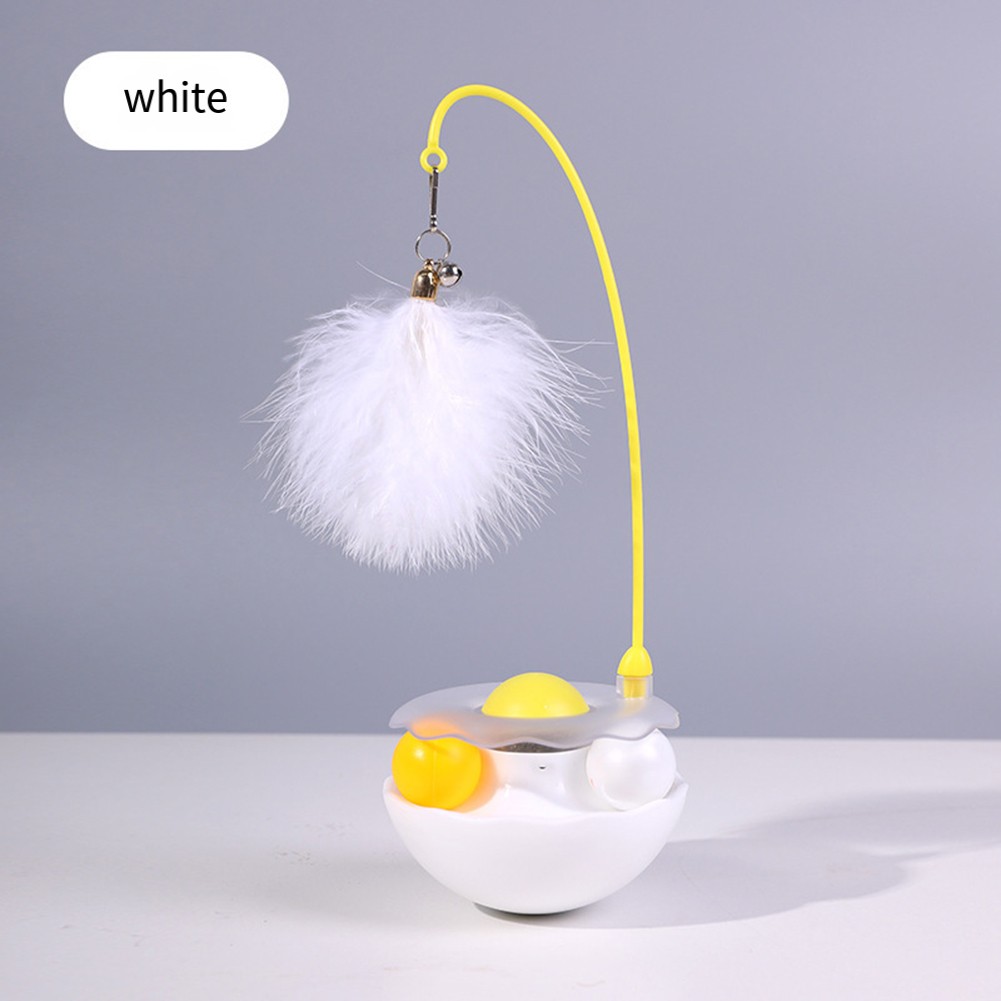 Juguete teaser 360 grados para gatos con hierba gatera y pluma para gatos activos - Imagen 19 de 20