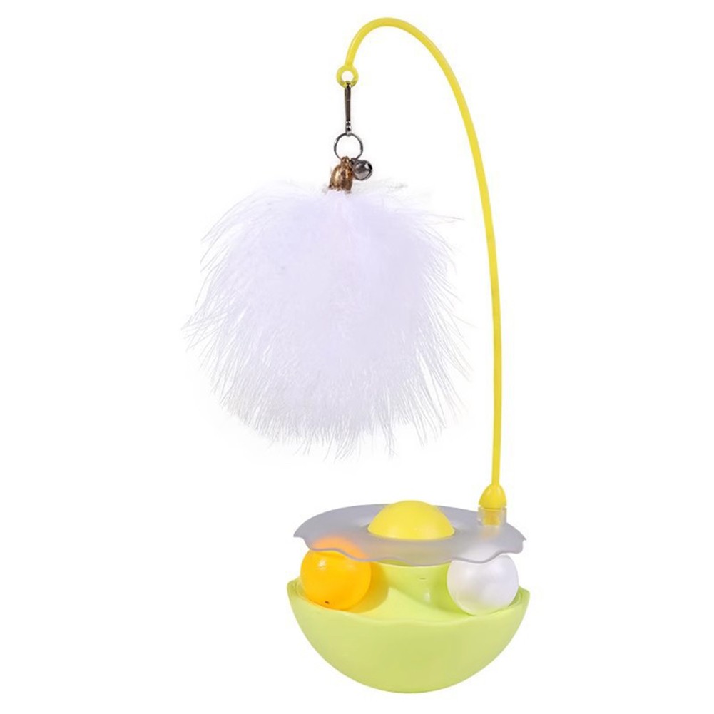 Juguete teaser 360 grados para gatos con hierba gatera y pluma para gatos activos - Imagen 16 de 20