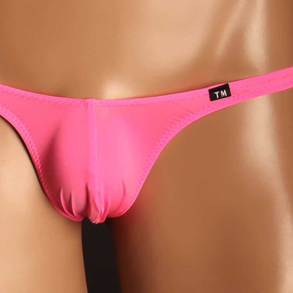 Bequeme Low Waist Herren Unterwäsche Tangas mit atmungsaktivem Eisseidenstoff - Bild 18 von 25