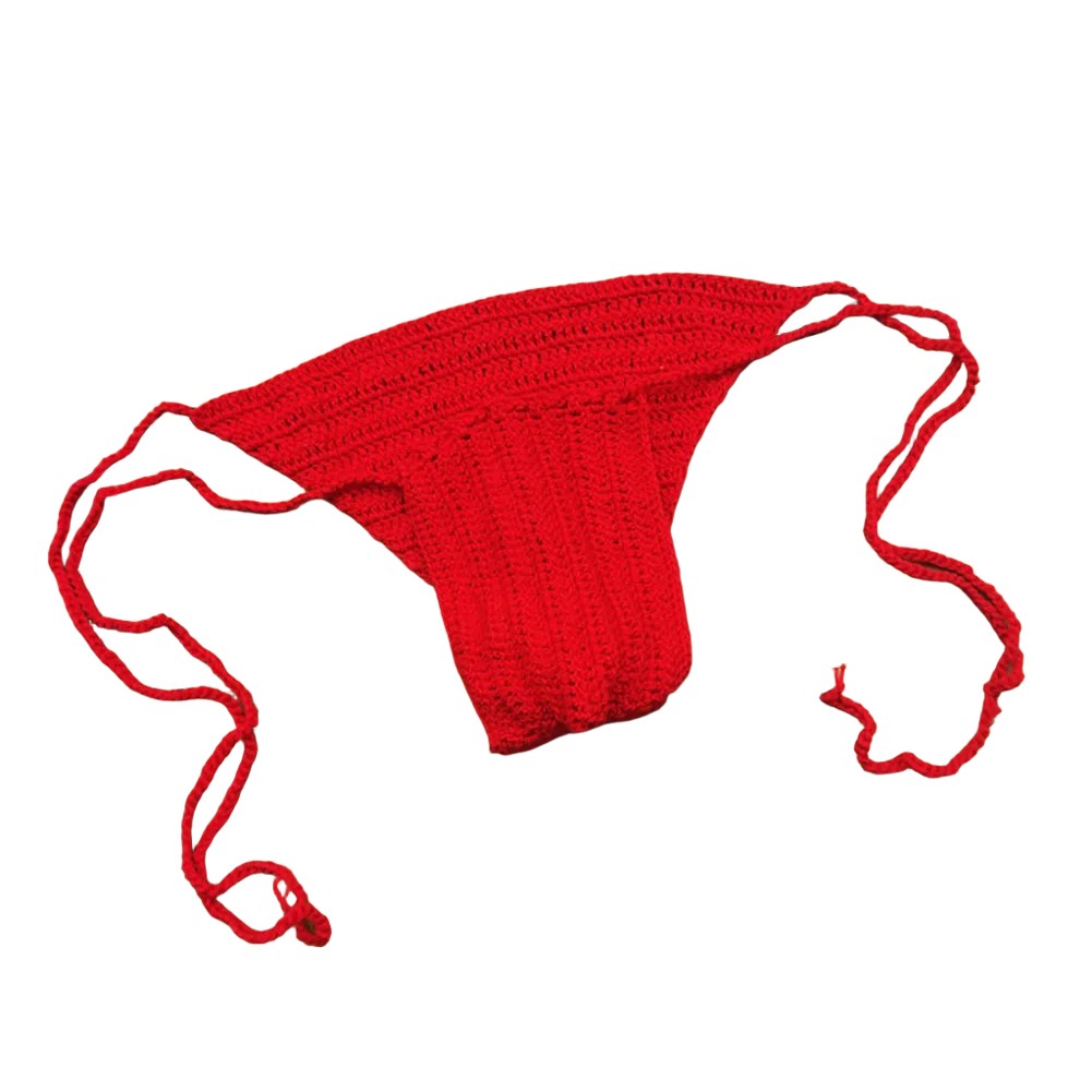 Stylischer Herren Low Rise Slip handgehäkelt zum Schwimmen und Sonnenbaden - Bild 14 von 32
