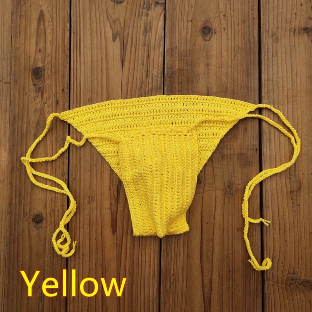 Stylischer Herren Low Rise Slip handgehäkelt zum Schwimmen und Sonnenbaden - Bild 11 von 32