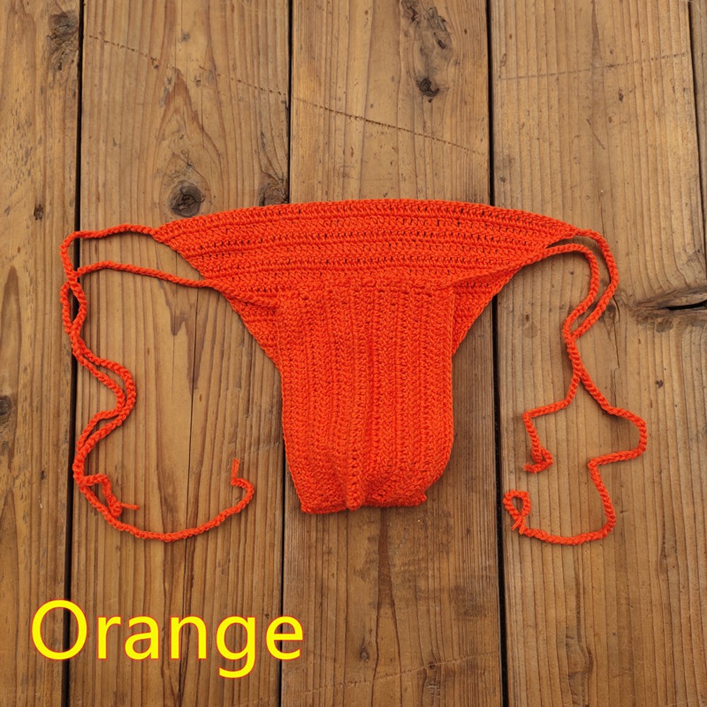 Stylischer Herren Low Rise Slip handgehäkelt zum Schwimmen und Sonnenbaden - Bild 25 von 32