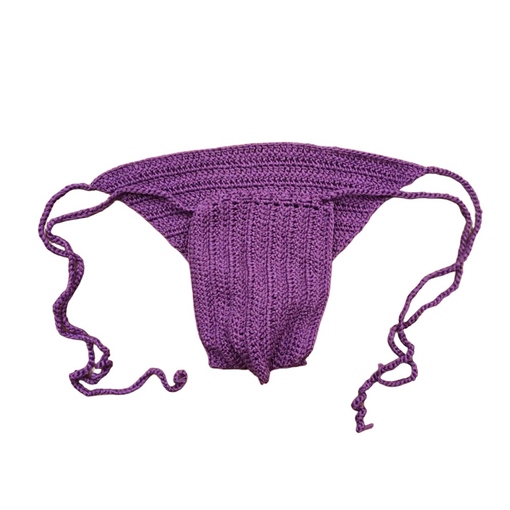 Stylischer Herren Low Rise Slip handgehäkelt zum Schwimmen und Sonnenbaden - Bild 16 von 32