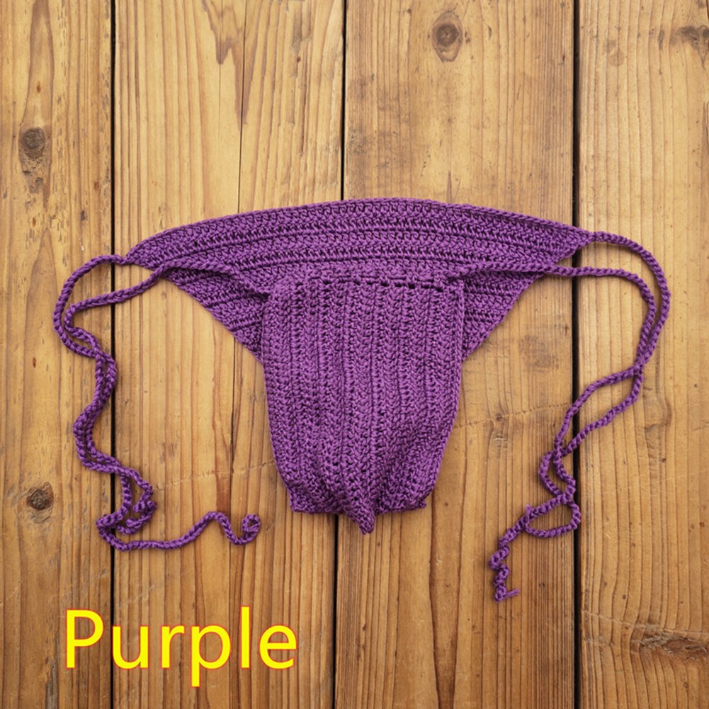 Stylischer Herren Low Rise Slip handgehäkelt zum Schwimmen und Sonnenbaden - Bild 15 von 32
