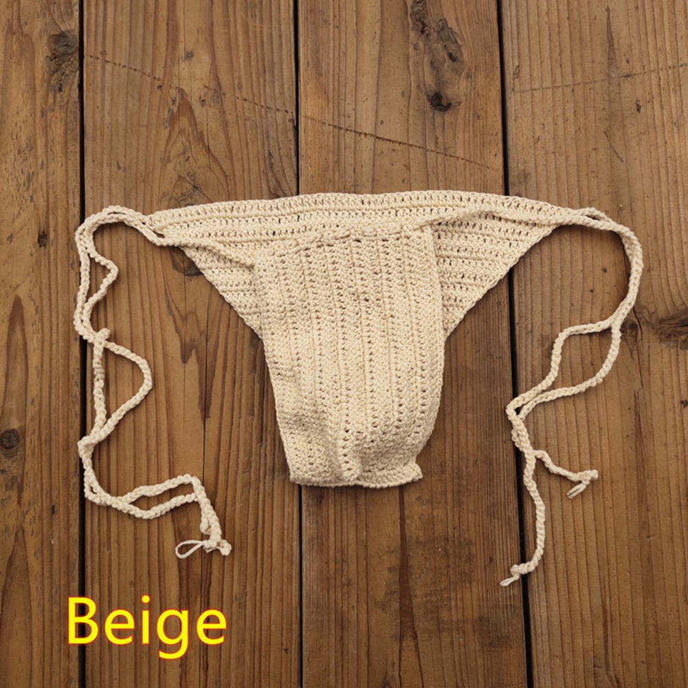 Stylischer Herren Low Rise Slip handgehäkelt zum Schwimmen und Sonnenbaden - Bild 29 von 32