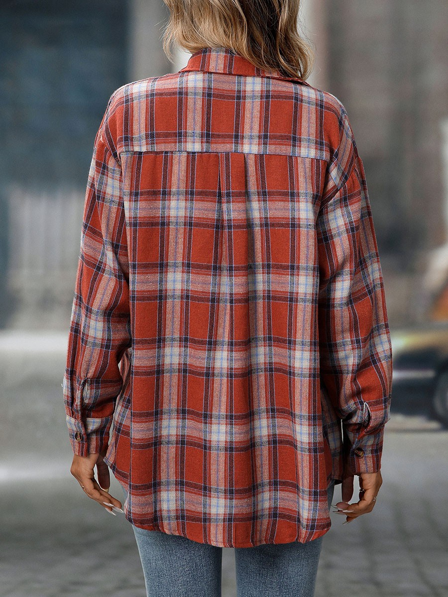 Casual Women Shirt Comfortable Fit Lapel Design Polyester Fabric Retro Look - Picture 99 of 176