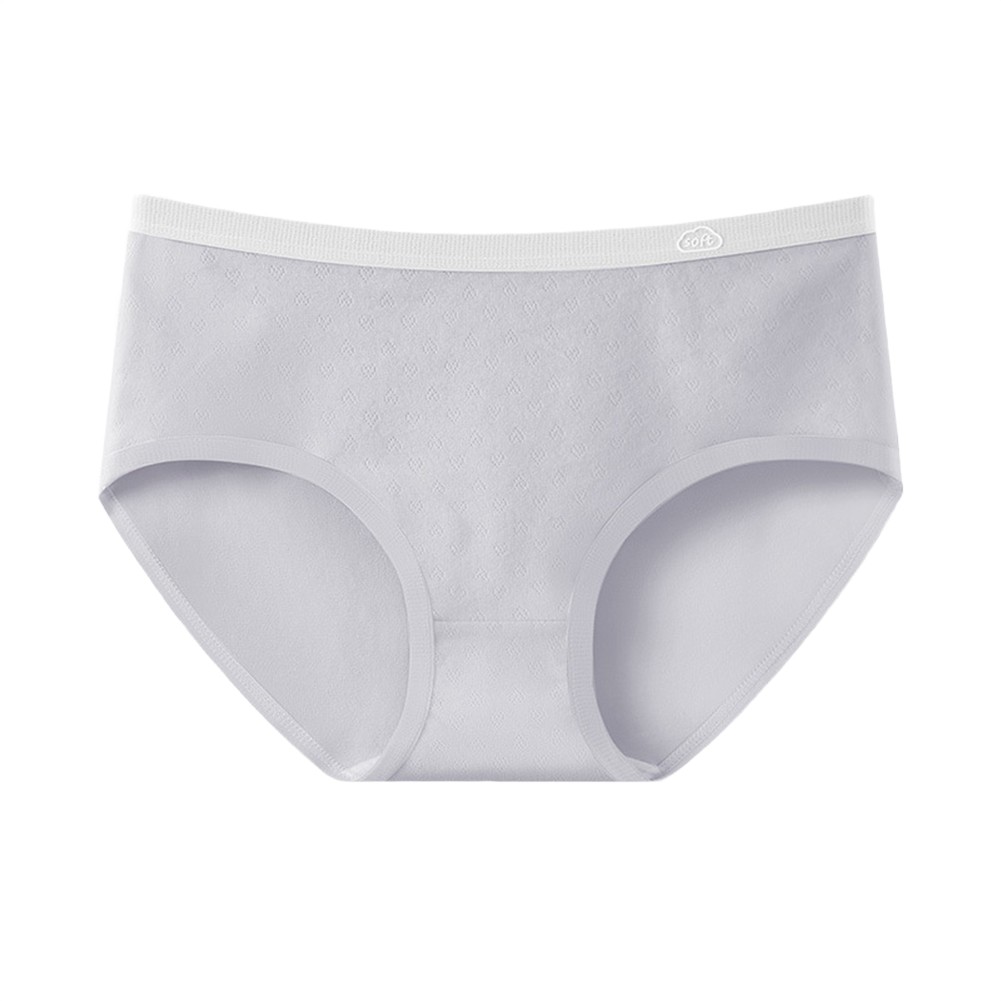 Womens Seamless Underwear Thin Cotton Spandex Mid Waist Triangle Pants