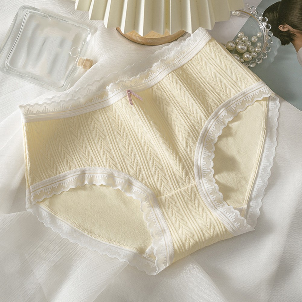 Breathable Underwear Mid Waist Underwear Brand New Comfortable Fit Solid Pattern - Picture 7 of 13