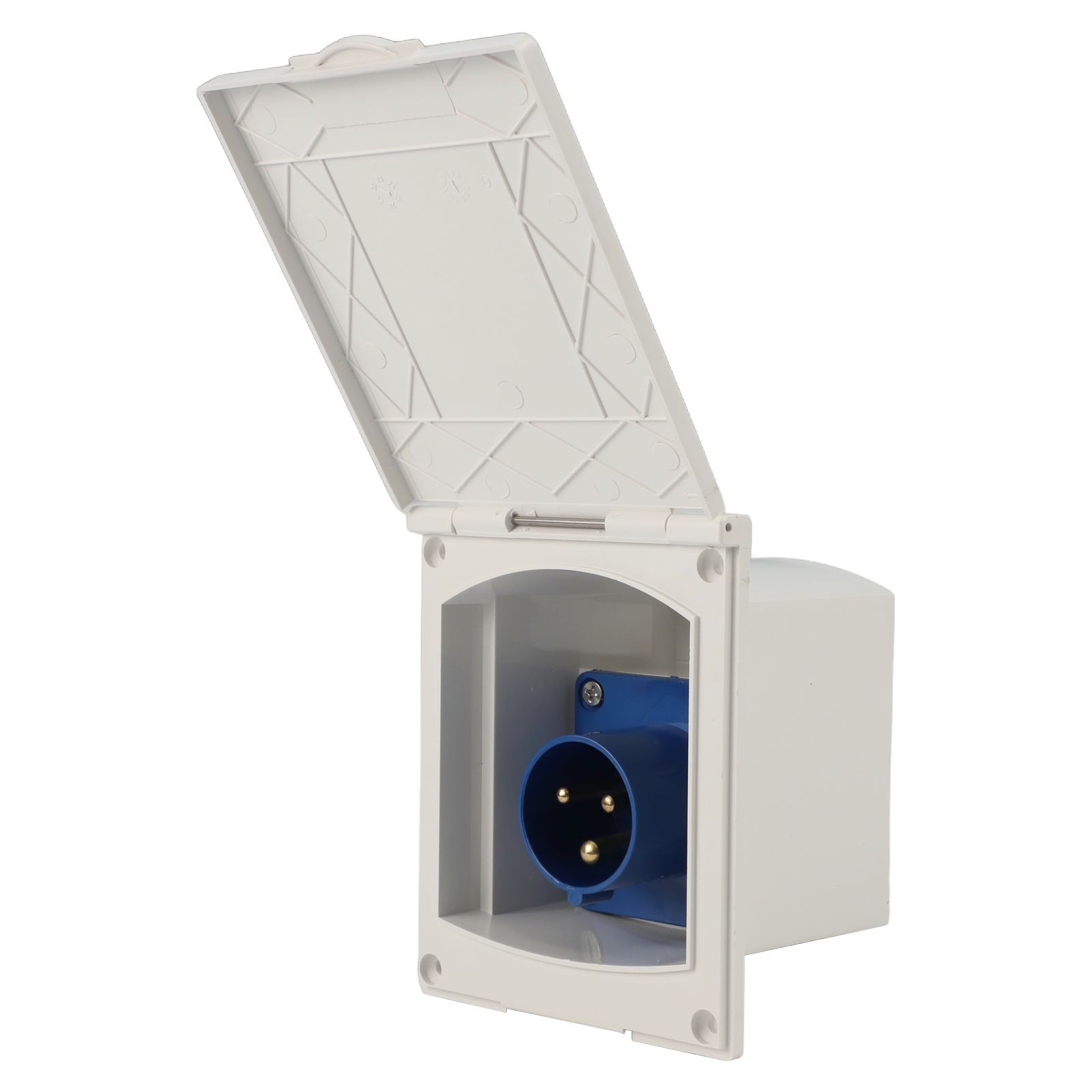 External 16A Waterproof Socket for RV and Camper Power Input 220V 250V