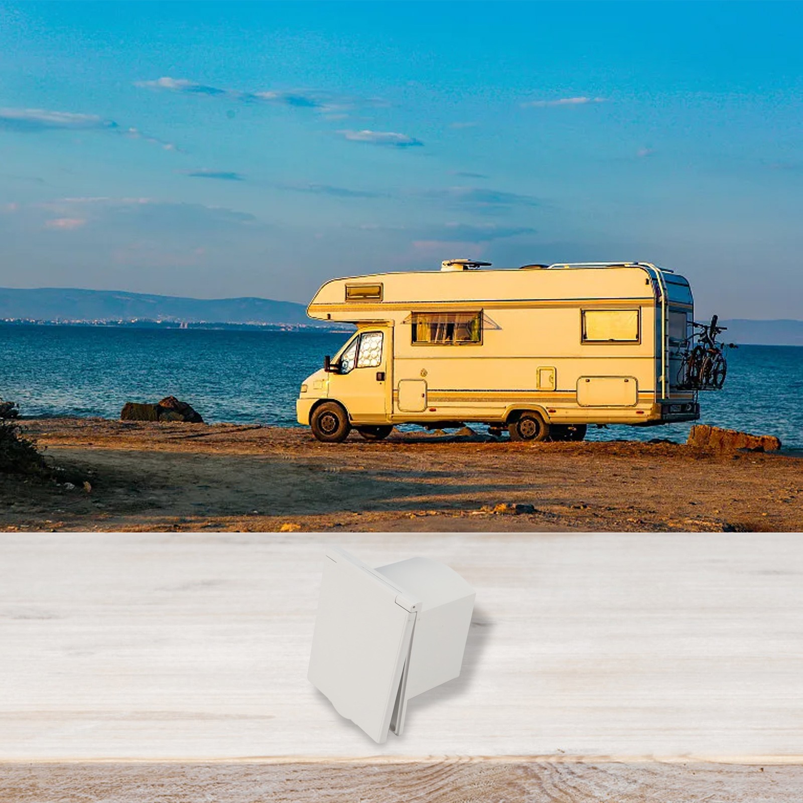 External 16A Waterproof Socket for RV and Camper Power Input 220V 250V