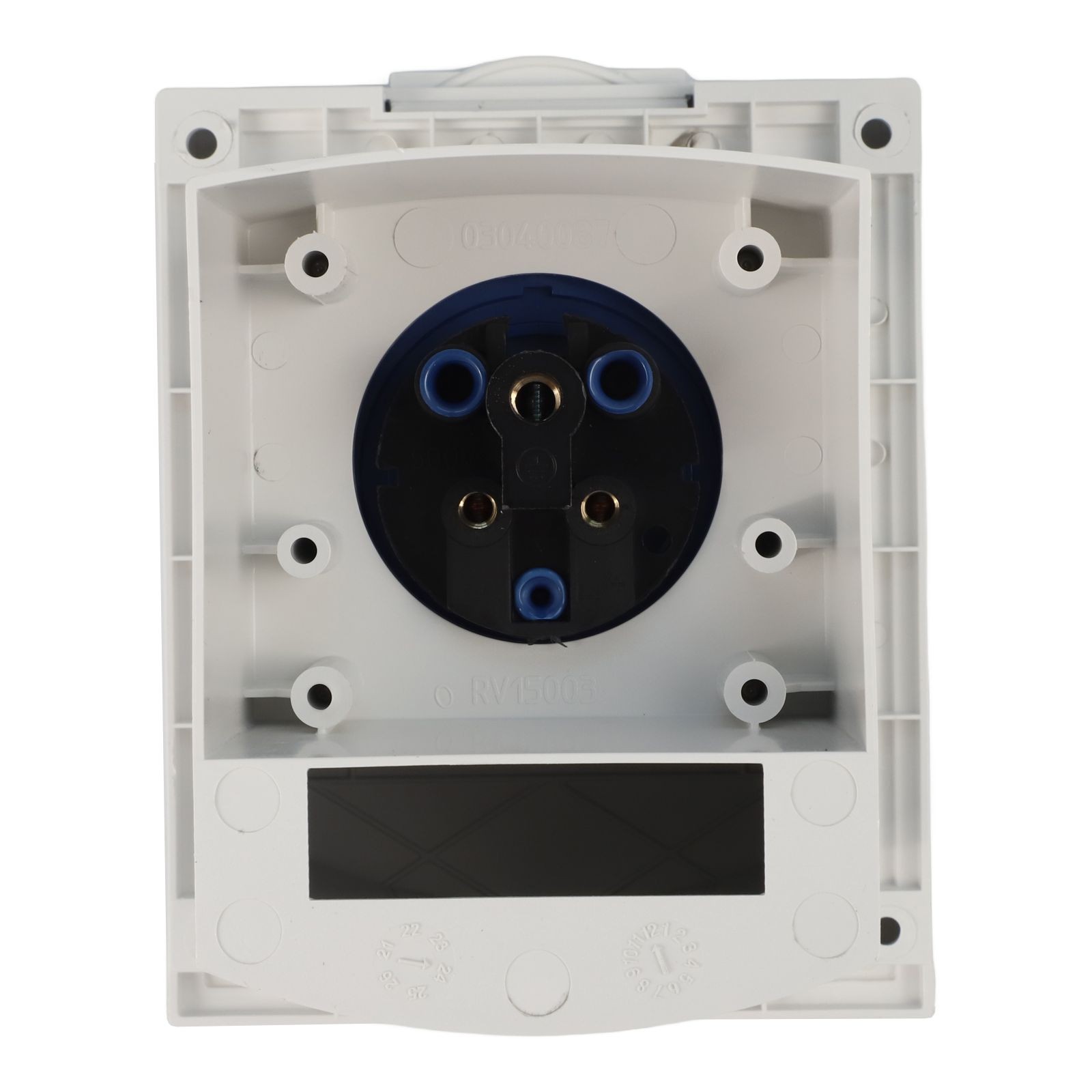 16A Electrical Socket with Waterproof Cover for RVs Campers and Trailers IP44