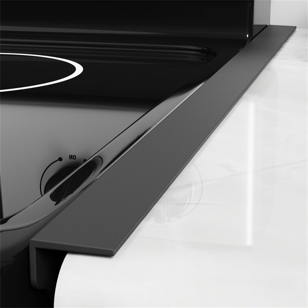 Silicone Stove Gap Covers 4 Pcs Flexible and Adjustable for Kitchen Use