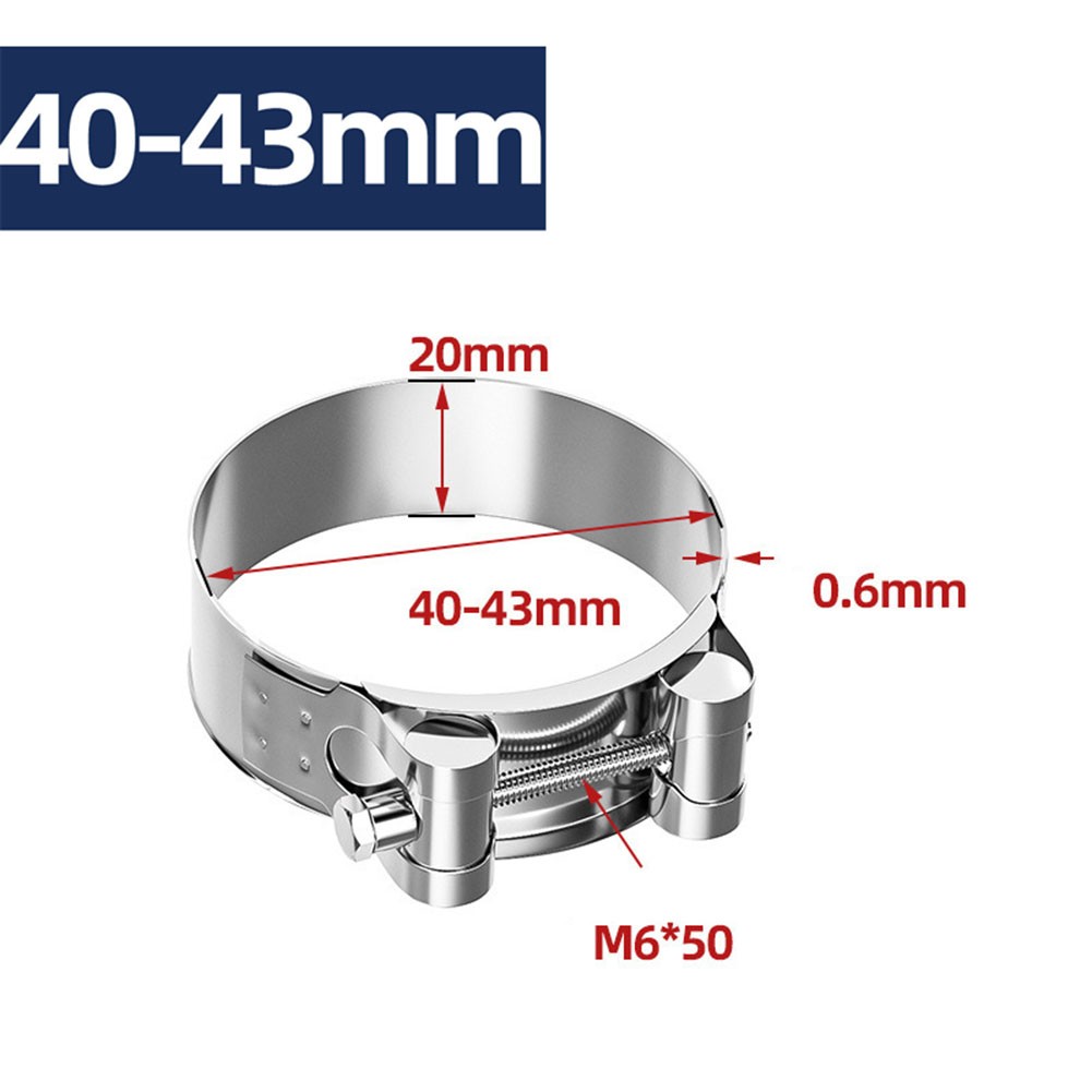 304 Hose Clamp Fuel Line Clamp Automotive Applications Stable Fastening Effect - Picture 23 of 26