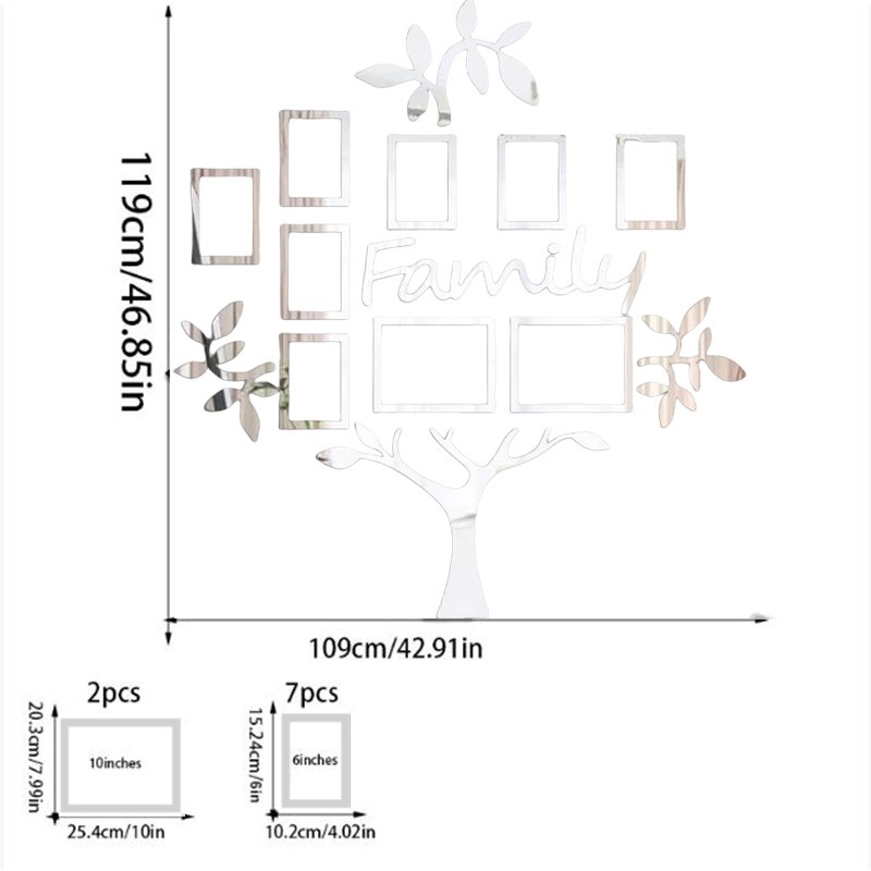 Modern Family Tree Frame Collage for Pictures Great for Home and Wedding Decor - Picture 14 of 15