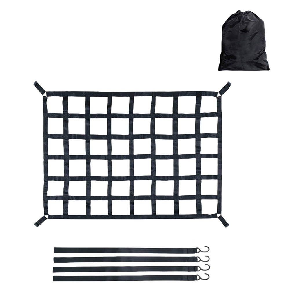 Strong Cargo Net with Adjustable Hooks for Truck Bed and Roof Rack Use - Picture 13 of 18