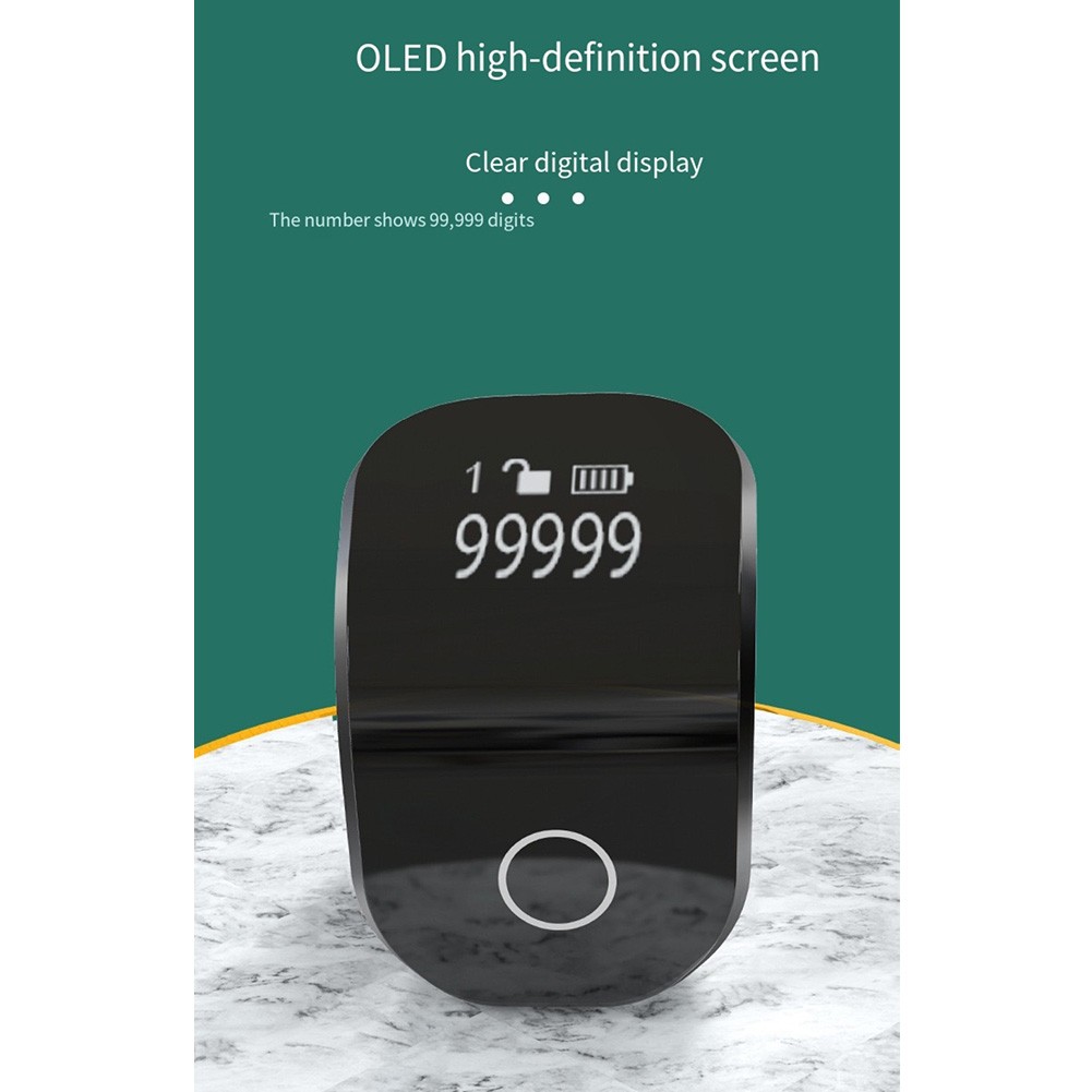 Finger Ring Counter with Dual Screen for Simple Operation and Long Lasting Use