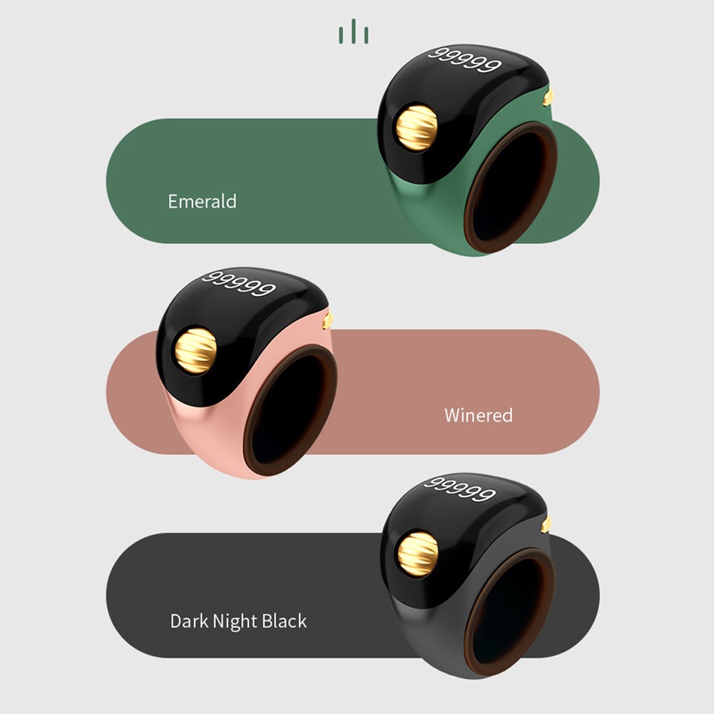 Travel Friendly Smart Digital Prayer Counter Ring Adjustable and Compact - Picture 15 of 23