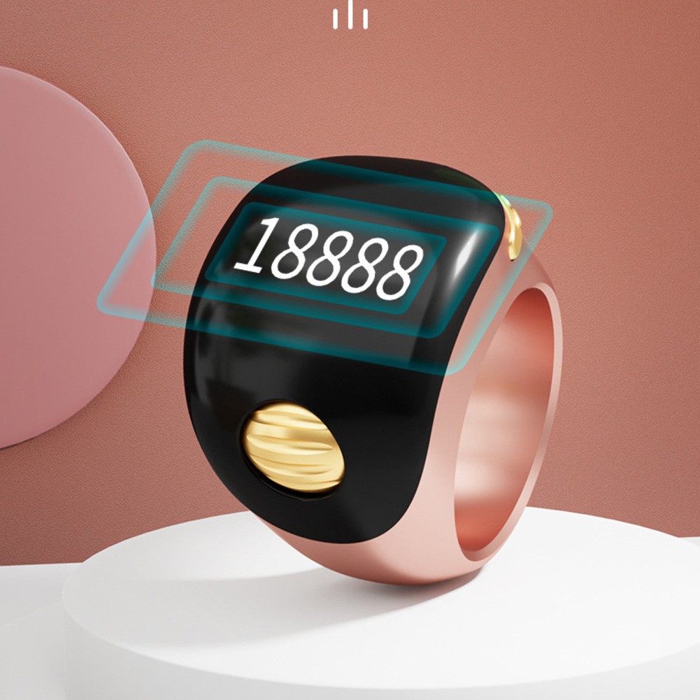 Travel Friendly Smart Digital Prayer Counter Ring Adjustable and Compact - Picture 20 of 23