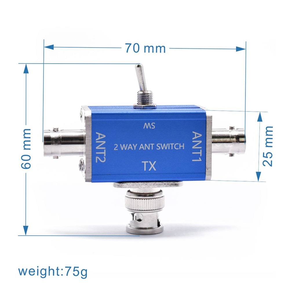 Manual Two Way Coaxial Antenna Switch 1 Input 2 Outputs for Amateur Radio Setup - Picture 20 of 20