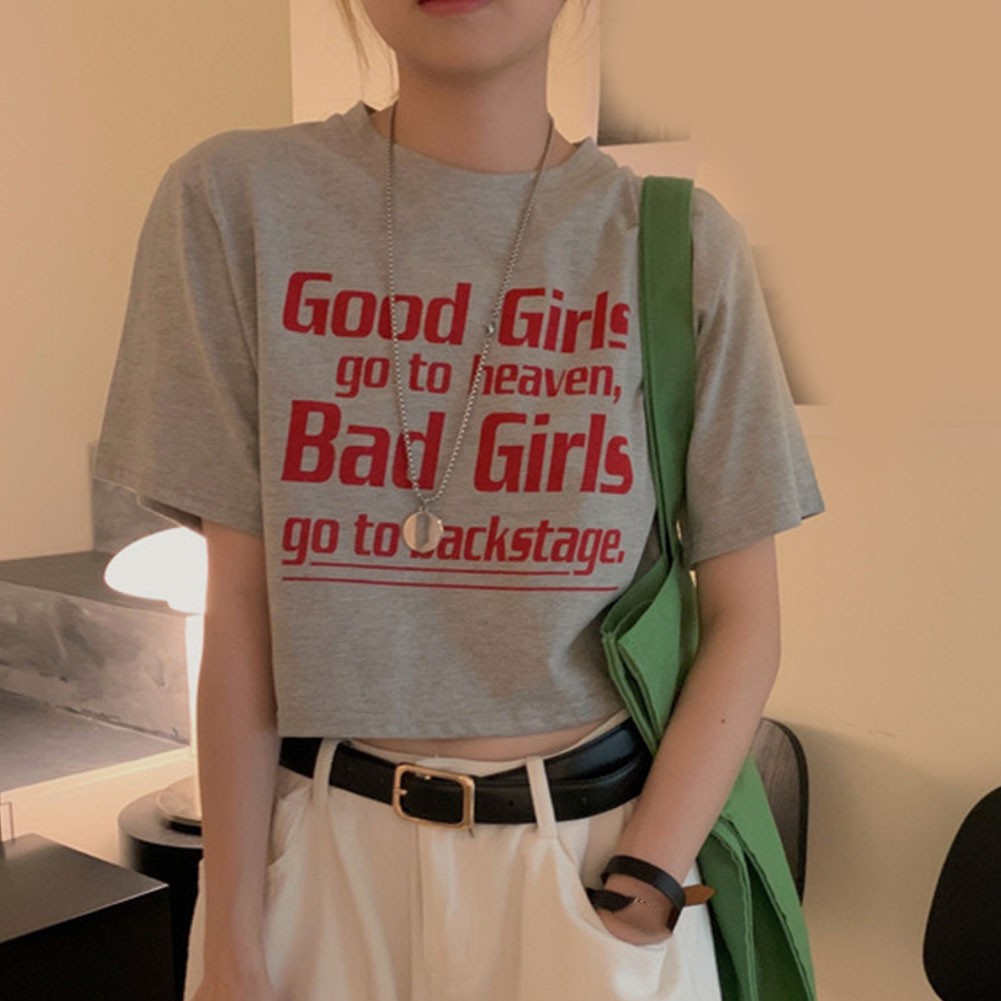 Simple Design Casual Wear Summer Fashion Hong Kong Style T Shirt All Seasons Top - Picture 14 of 28